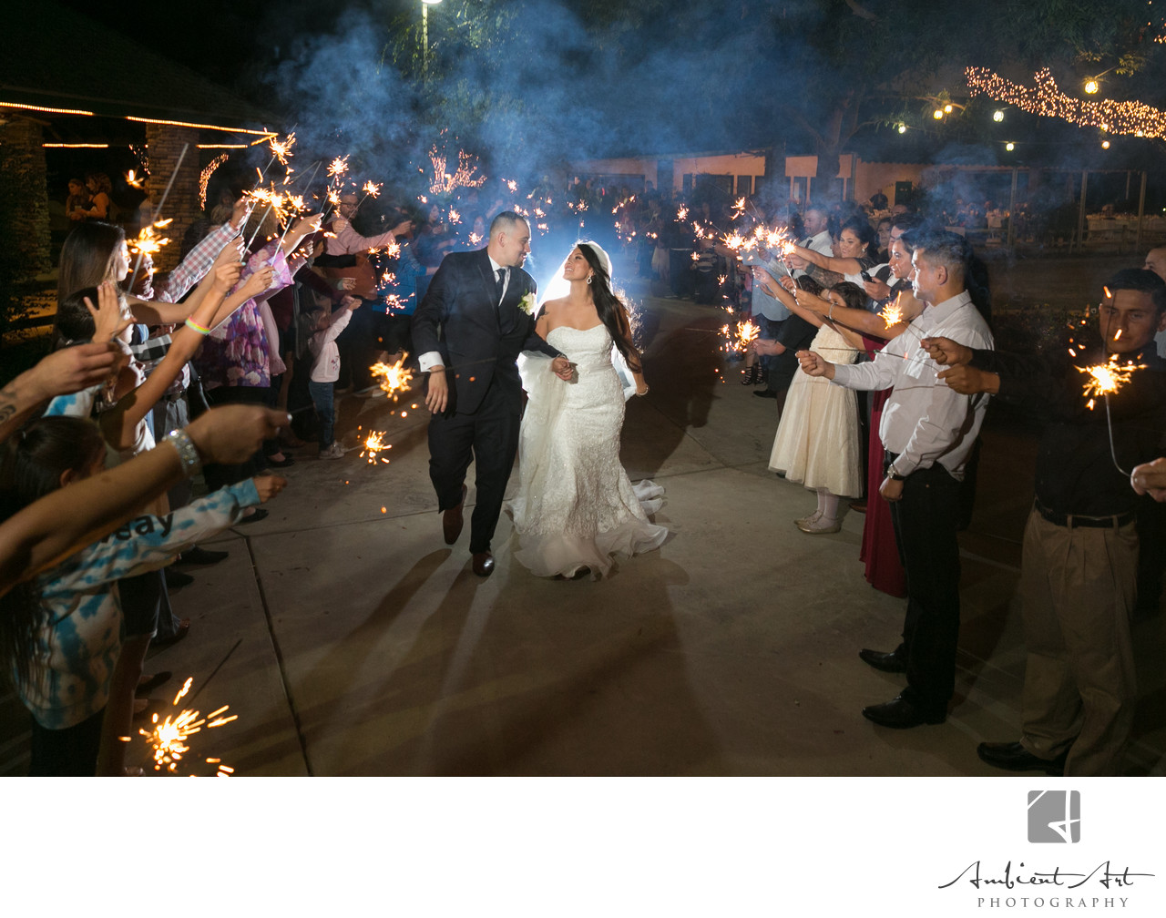 Sparkler Send-Off, weddings photograph